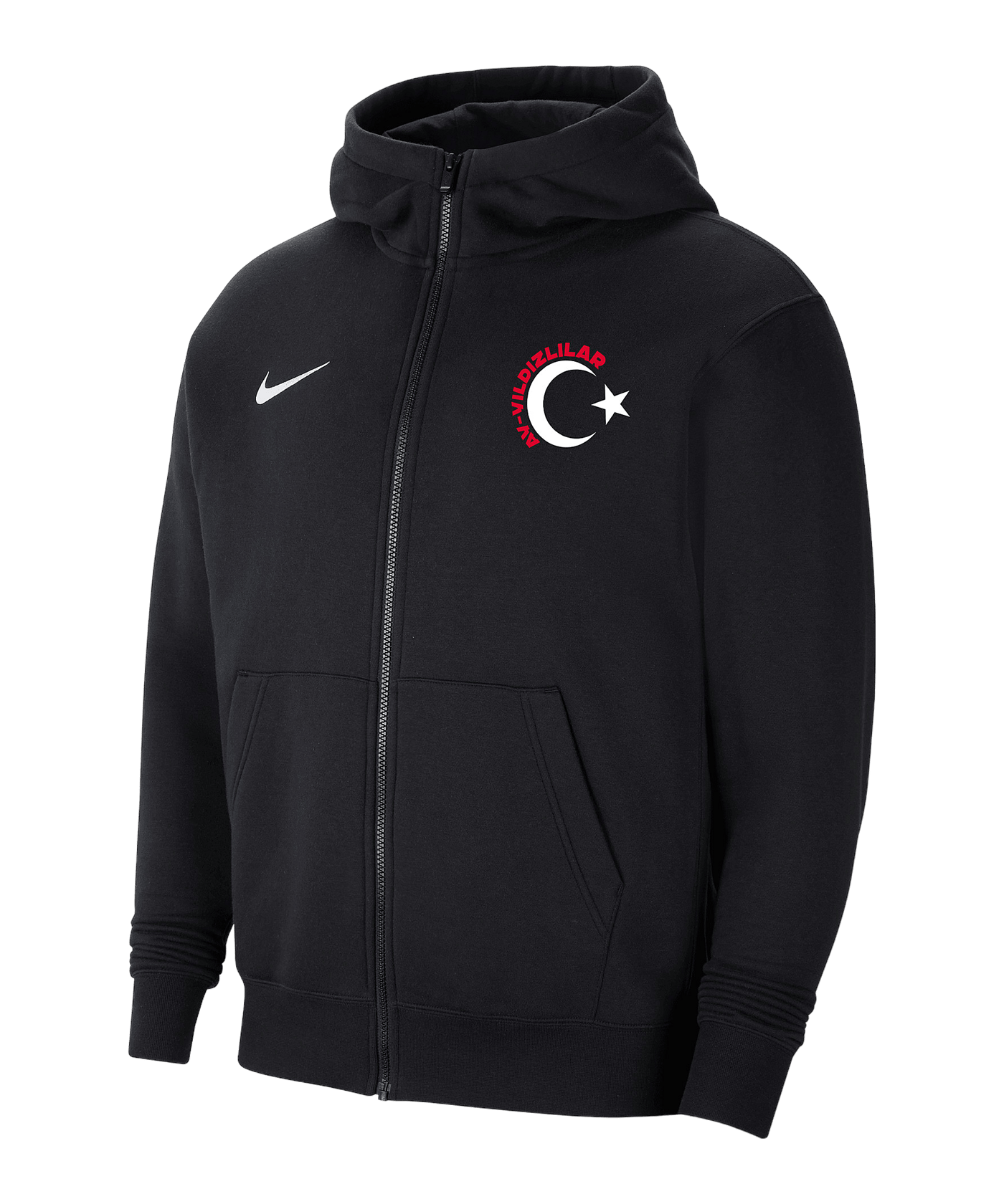 Nike TFF Kapuzenjacke Kids Schwarz - schwarz