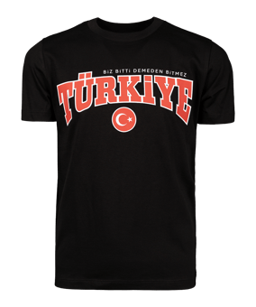Nike TFF Turkey Biz Bitti Demeden Bitmez T-Shirt Kids Black Ctffcz0909bitmezschwarz